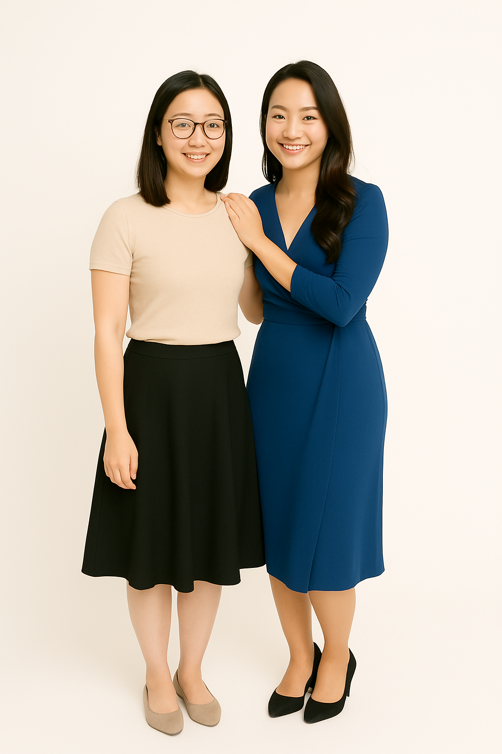 Mother Daughter Pose 1